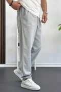 Erkek Baggy Kalıp Pantolon Gri Edw130