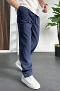 Erkek Baggy Kalıp Pantolon Lacivert Edw130