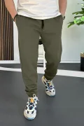 Erkek Fit Kesim Eşofman Altı Yeşil Edw229