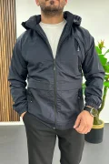 Erkek Kapüşonlu Softshell Yağmurluk Lacivert Edw517