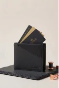 Erkek Parçalı Siyah Cüzdan KRT04