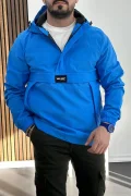 Erkek Slim Fit Kanguru Model İnce Mevsimlik Mavi Edw077