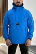 Erkek Slim Fit Kanguru Model İnce Mevsimlik Mavi Edw077
