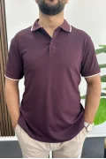 Polo Yaka Tişört Pantolon 2li Takım Bordo Edw506Tk