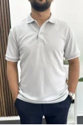 Polo Yaka Tişört Pantolon 2li Takım Gri Edw506Tk