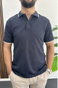 Polo Yaka Tişört Pantolon 2li Takım Lacivert Edw506Tk
