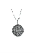 Vegvisir Viking Pusulası Gümüş Kaplama Kolye
