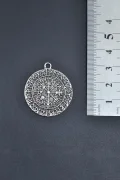 Vegvisir Viking Pusulası Gümüş Kaplama Kolye