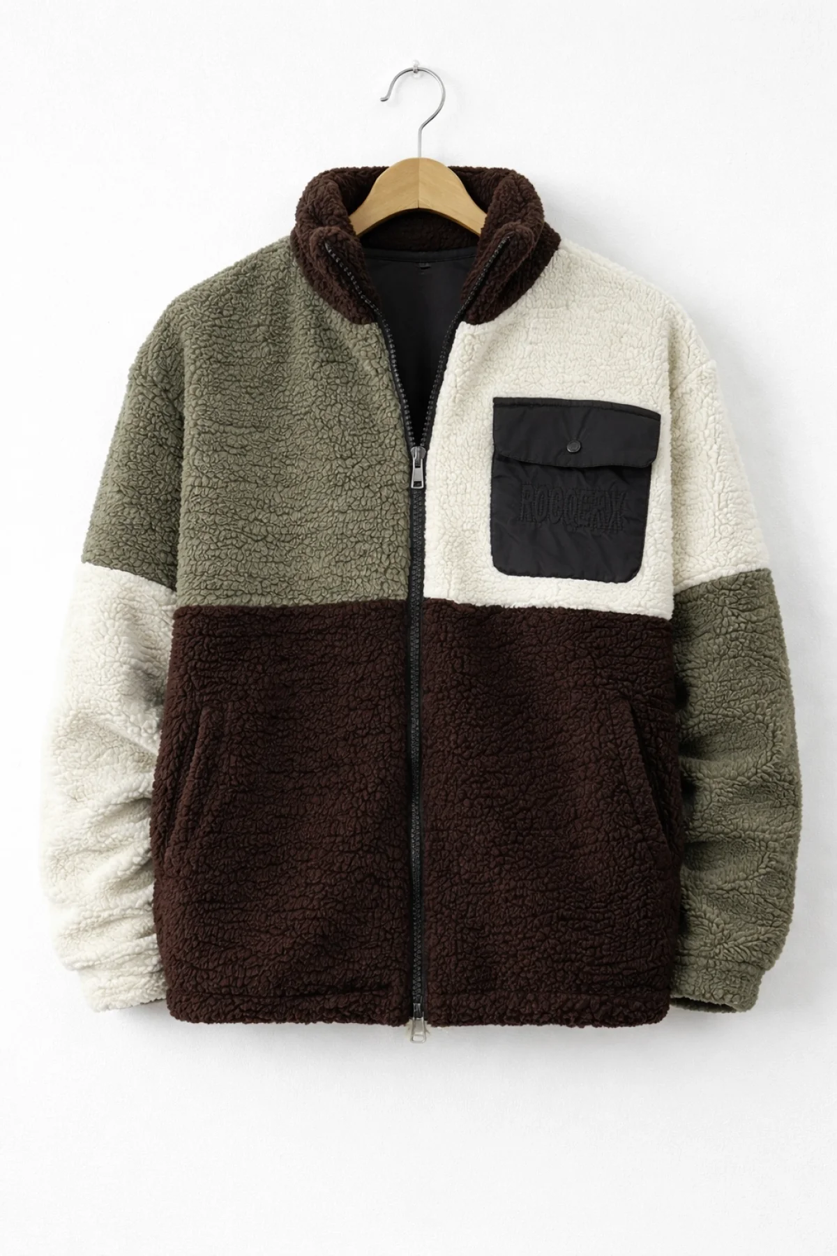 Erkek Tam Oversize Geniş Kalıp Peluş Mont Edw446