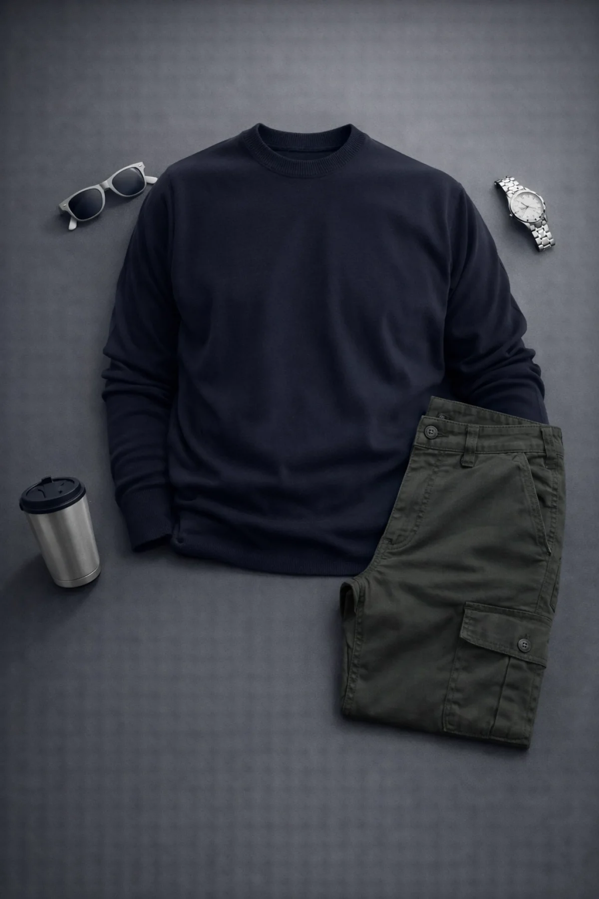 Erkek Kazak Pantolon 2li Takım T4 Edw467