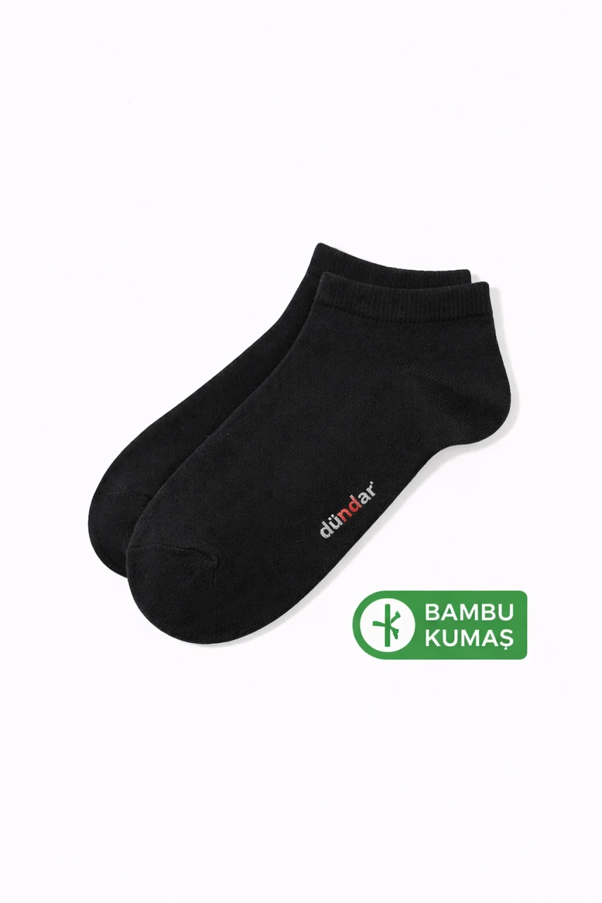 Erkek Bambu Dikişsiz Patik Çorap Siyah CRP01