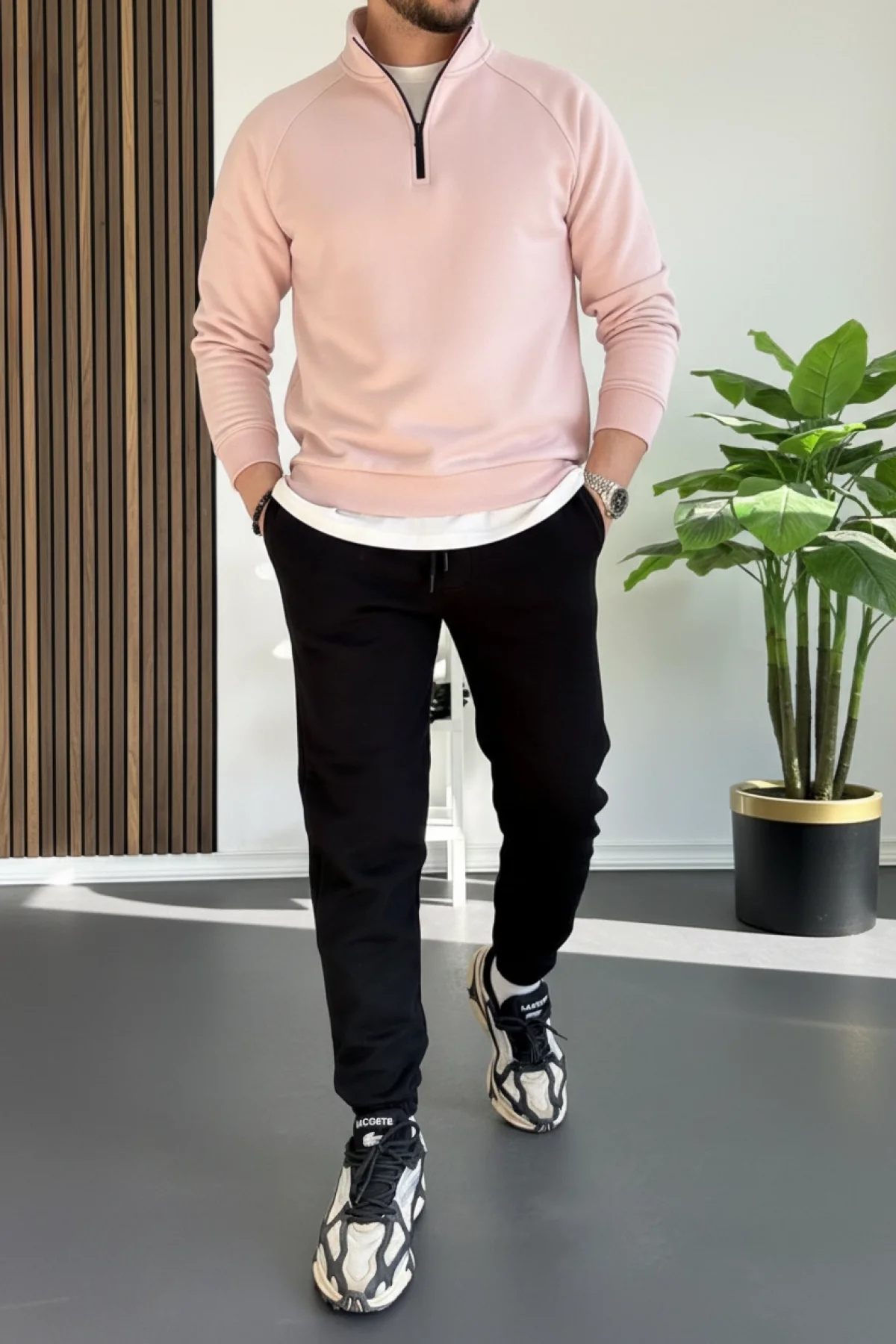 Erkek Eşofman Tişört Sweat 3lü Takım T2 Edw439