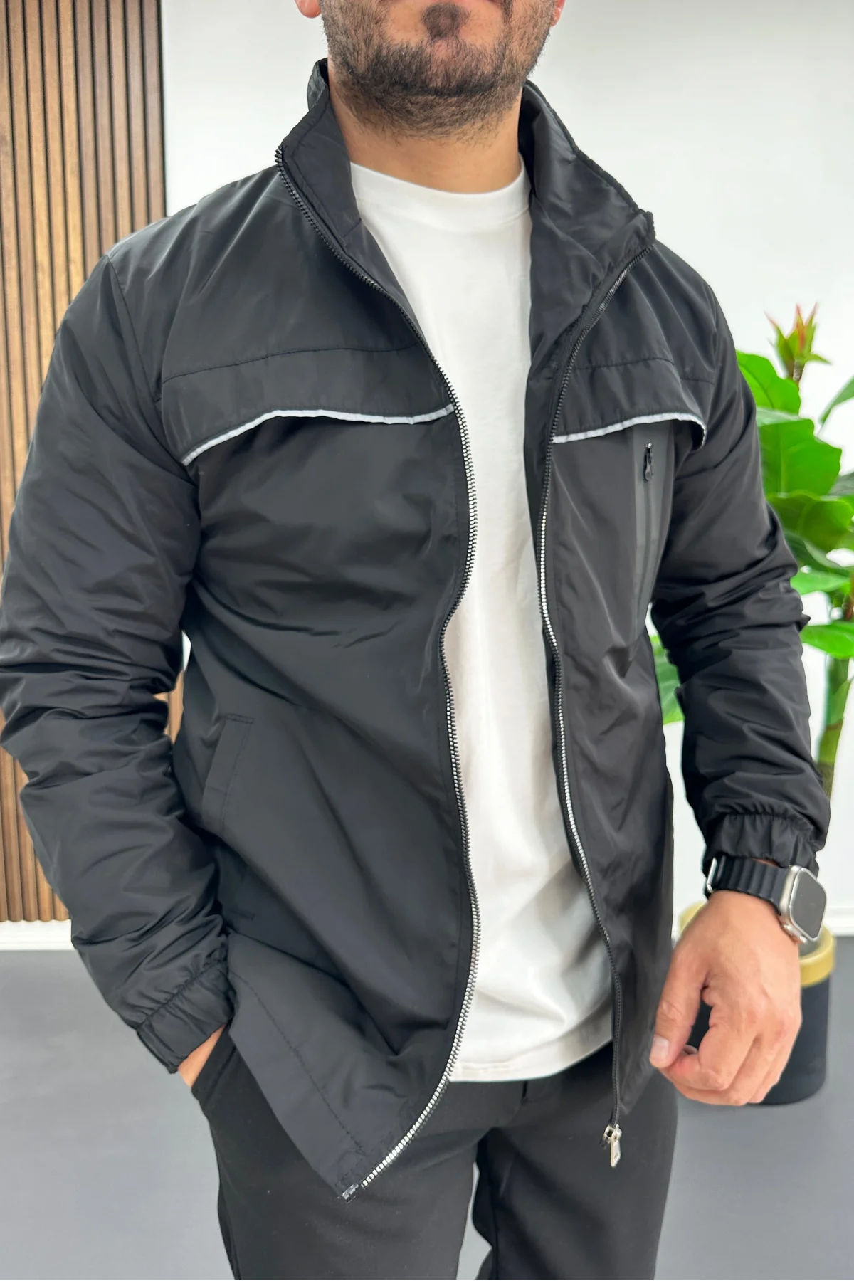Erkek Softshell Yağmurluk Siyah Edw516