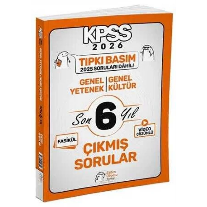 2026 KPSS Genel Yetenek Genel Kültür Tıpkı Basım Son 6 Yıl Çıkmış Sorular