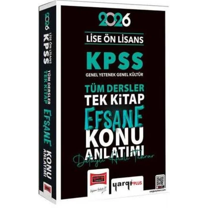 2026 KPSS Lise Ön Lisans GK-GY Tüm Dersler Tek Kitap Efsane Konu Anlatımı