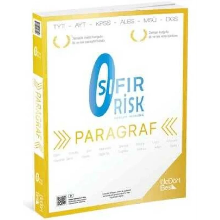2026 TYT Paragraf Sıfır Risk Soru Bankası Video Çözümlü
