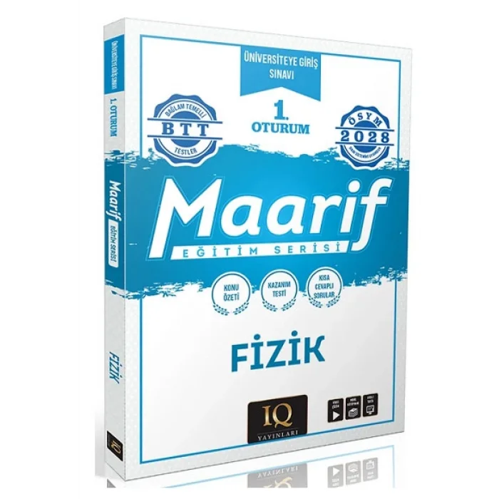 2028 YKS TYT Fizik Maarif Eğitim Serisi 1. Oturum IQ Yayınları