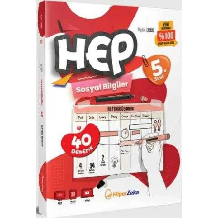 5. Sınıf HEP Sosyal Bilgiler Haftalık Deneme Föyleri
