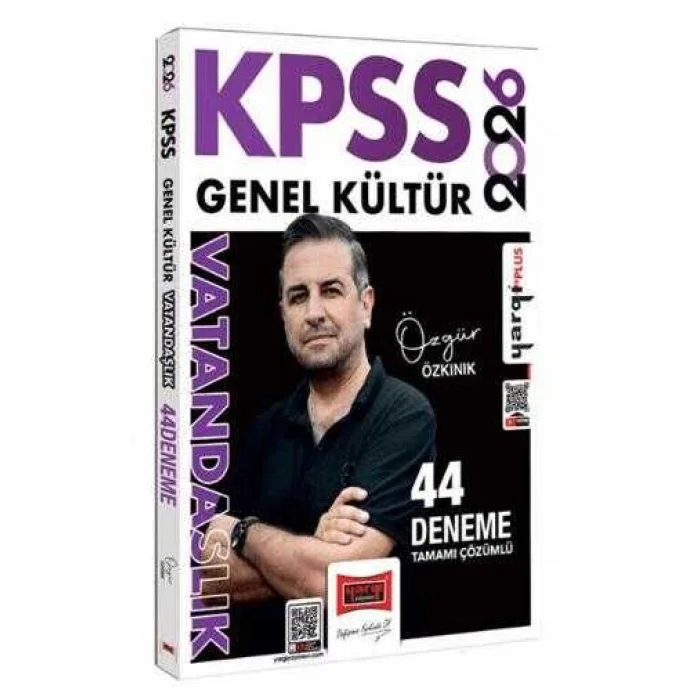 Yargı Yayınevi 2026 KPSS Genel Kültür Tamamı Çözümlü Vatandaşlık 44 Deneme