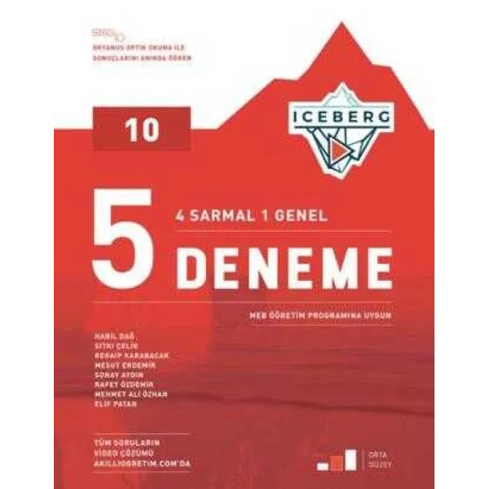 Okyanus Yayınları 10. Sınıf Iceberg 5`li Deneme