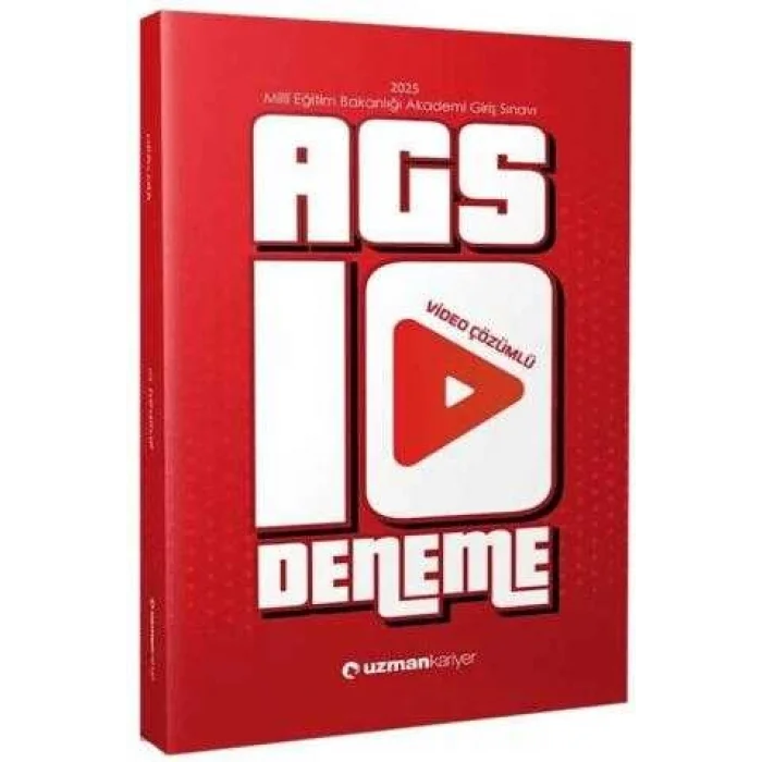 Uzman Kariyer Yayınları MEB-AGS 10 Deneme Çözümlü