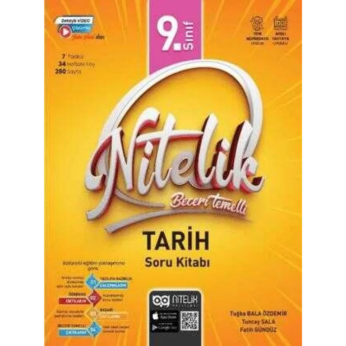 Nitelik Yayınları 9. Sınıf Tarih Soru Kitabı Beceri Temelli