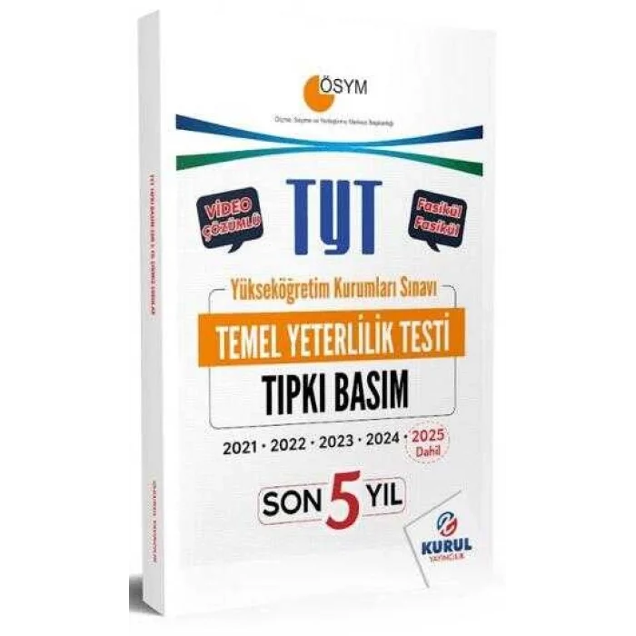 TYT Son 5 Yıl Tıpkı Basım Çıkmış Soru Kitapçıkları