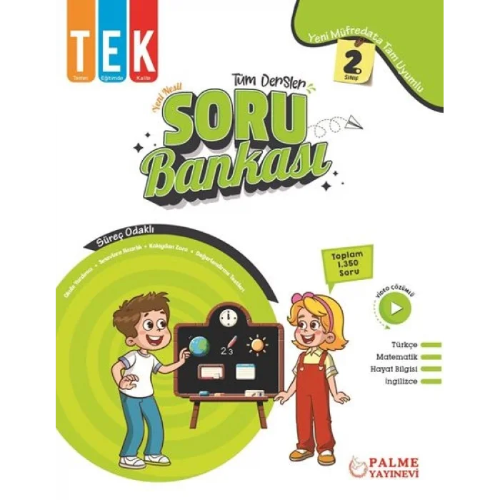 PALME 2.SINIF TEK TÜM DERSLER SORU BANKASI YENİ NESİL