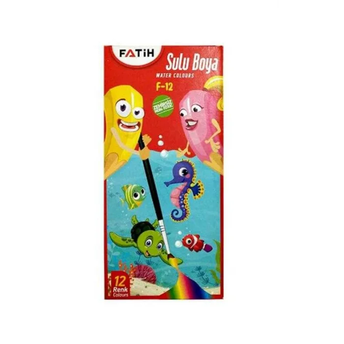 FATİH SULU BOYA 12 Lİ KARTON KUTU