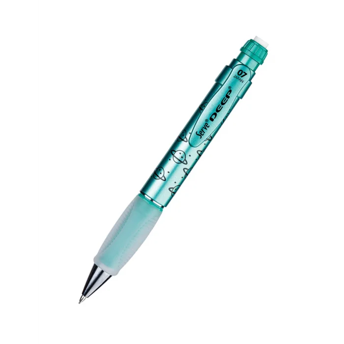 Serve Deep Versatil Metalik Yeşil Gezegen Temalı Kalem 0.7 Mm