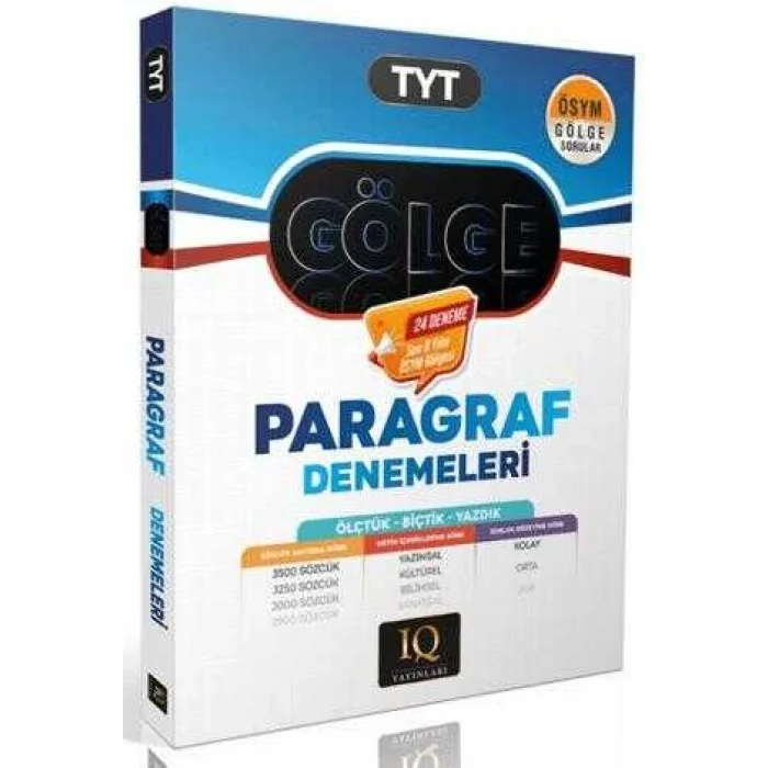 TYT Gölge Paragraf Branş Denemeleri