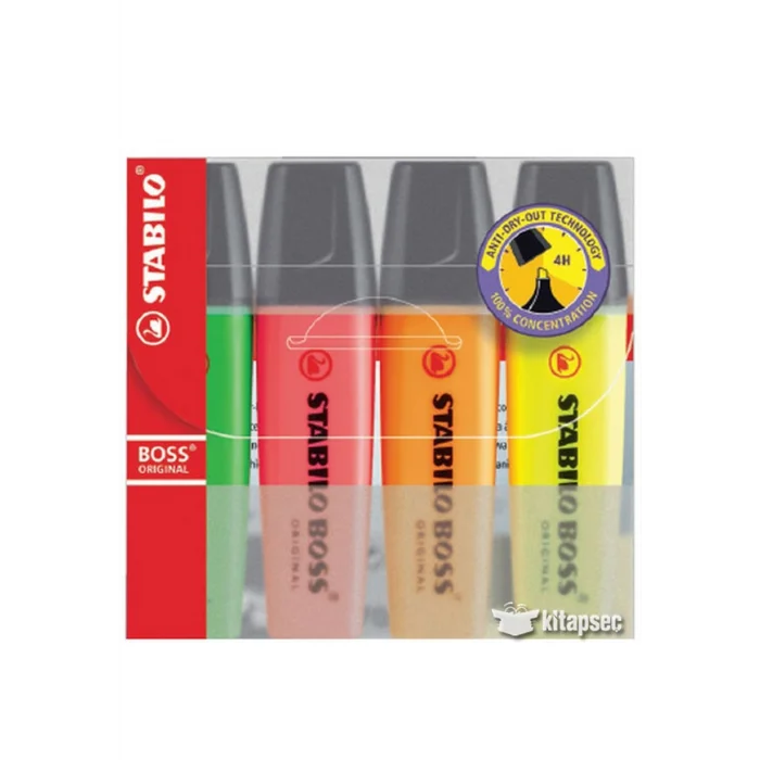 Stabilo Boss Original Fosforlu Kalem 4`lü Paket 70/4