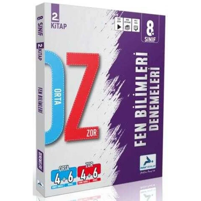 PARAF 8. Sınıf Fen Bilimleri Orta Zor Branş Deneme - 2. Kitap