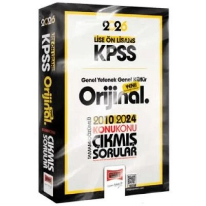 Yargı 2026 KPSS Lise-Ön Lisans GK-GY Orijinal 2010-2024 Konu Konu Çıkmış Sorular