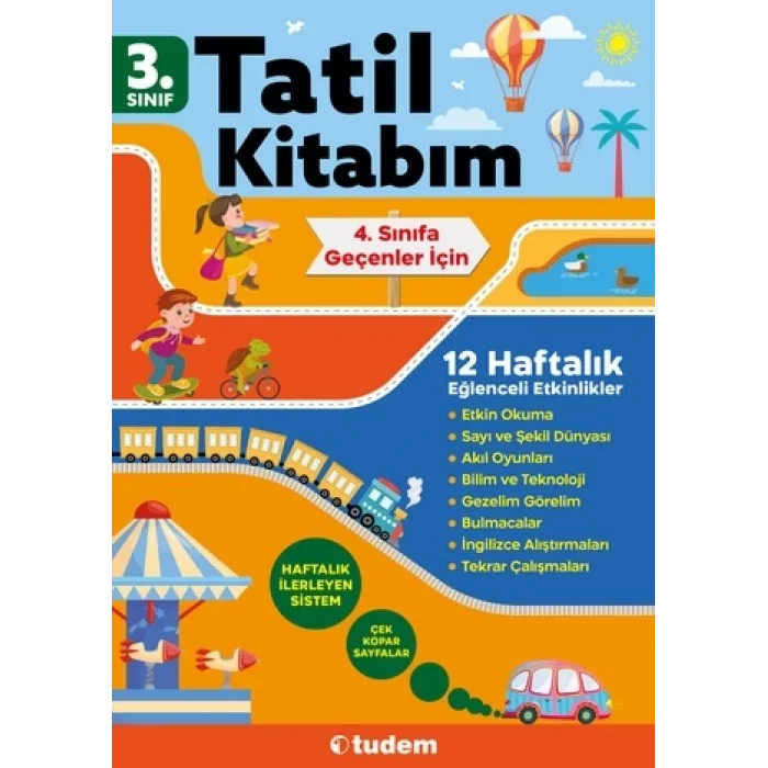 TUDEM YAYINLARI 3. Sınıf Tatil Kitabım Tudem Yayınları