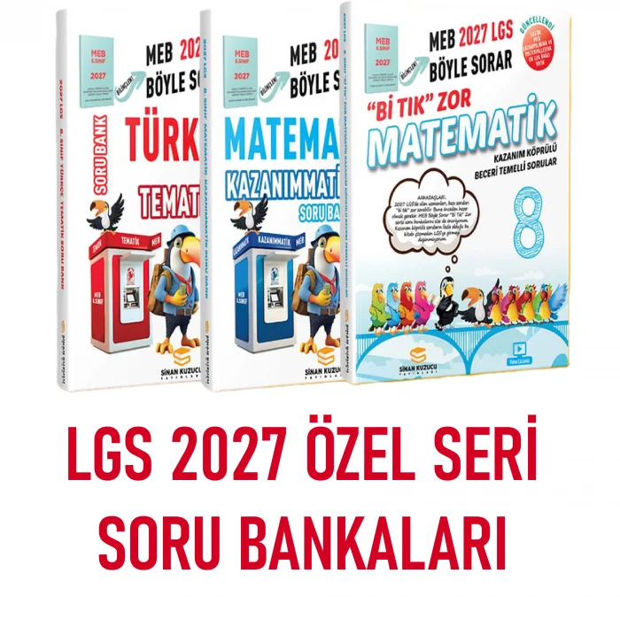SİNAN KUZUCU 2027 LGS ÖZEL SERİ SORU BANKASI SETİ