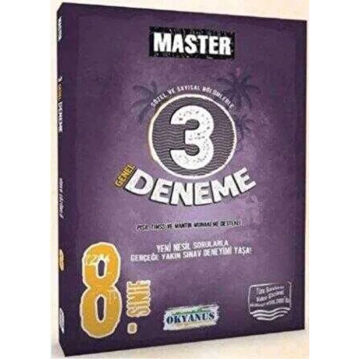 8. Sınıf Master 3 Deneme Okyanus Yayınları