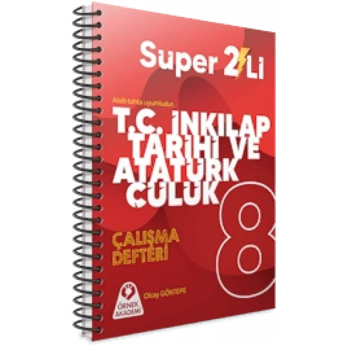 8. Sınıf Süper İkili T.C. İnkılap Tarihi ve Atatürkçülük Çalışma Defteri