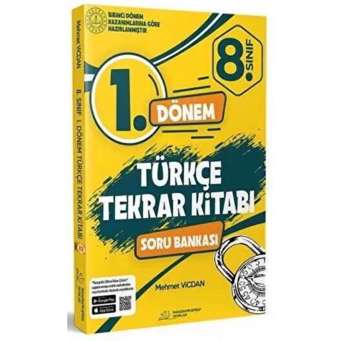 8. Sınıf 1. Dönem Türkçe Tekrar Kitabı Soru Bankası Paragrafın Şifresi