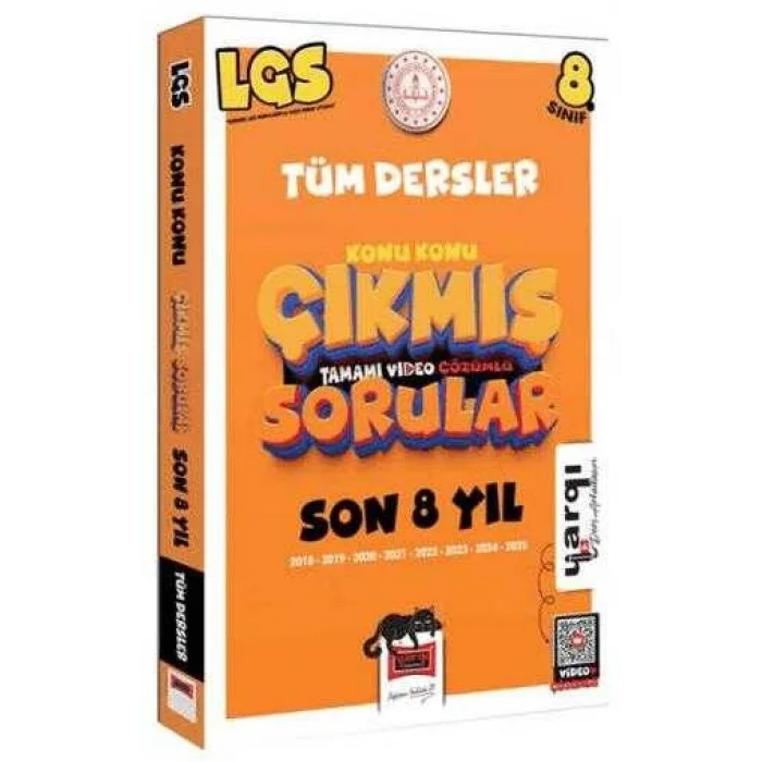 8. Sınıf LGS 2018-2025 Tüm Dersler Konu Konu Son 8 Yıl Çıkmış Sorular