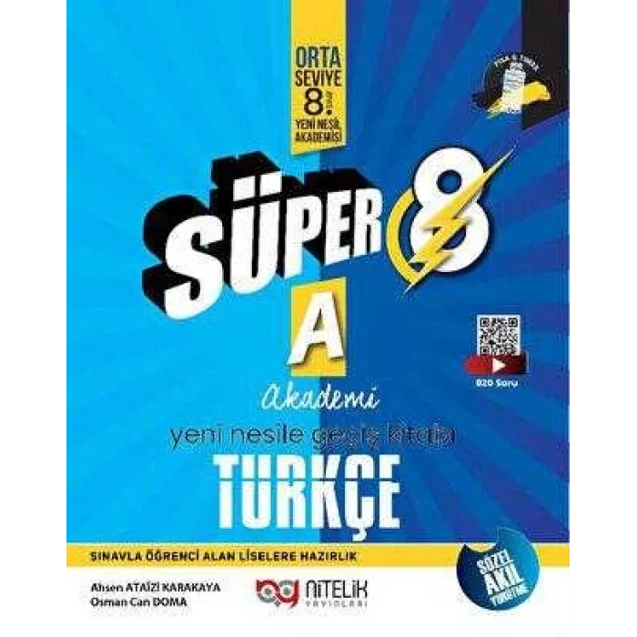 8.Sınıf (A) Süper Türkçe Soru Yeni Nesil