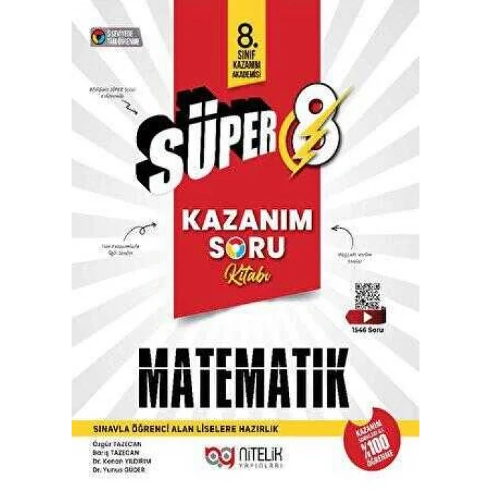 8.Sınıf Süper Kazanım Matematik Soru Kitabı