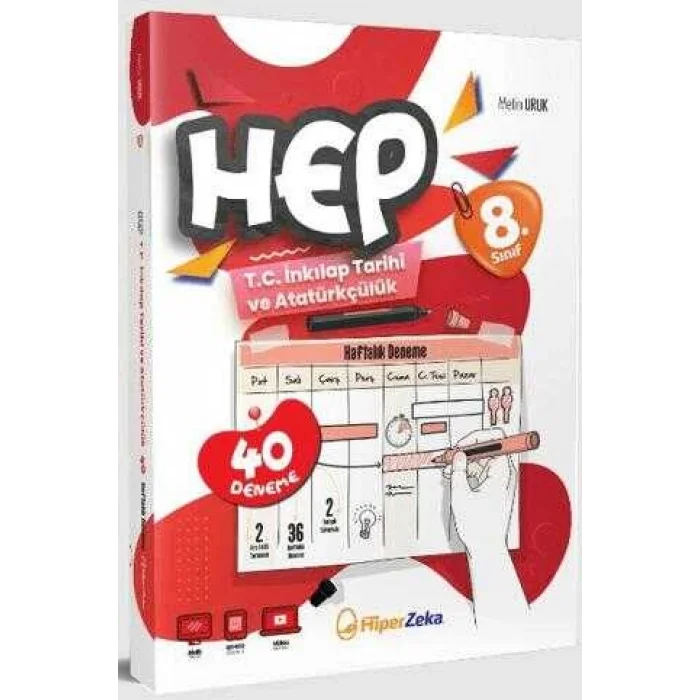 8. Sınıf HEP T.C. İnkılap Tarihi ve Atatürkçülük Haftalık Deneme