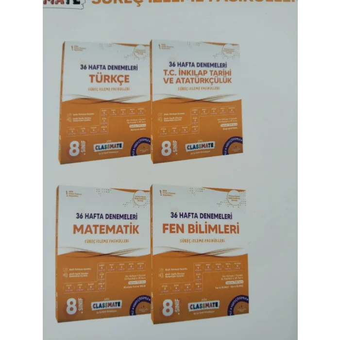 8. Sınıf Classmate 36 Hafta Denemeleri 4 ai 3 öde