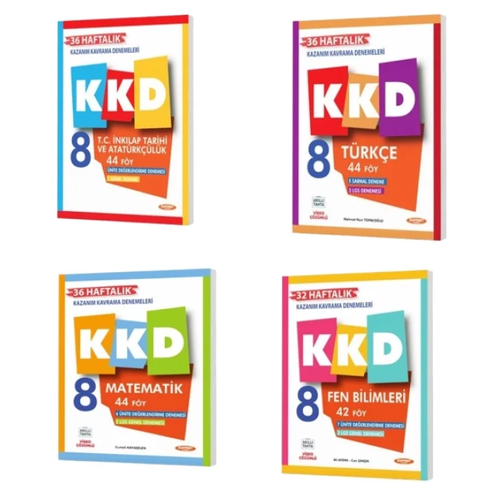 8 sınıf fenomen yayınları kkd föyleri 4 lü set 4 al 3 öde