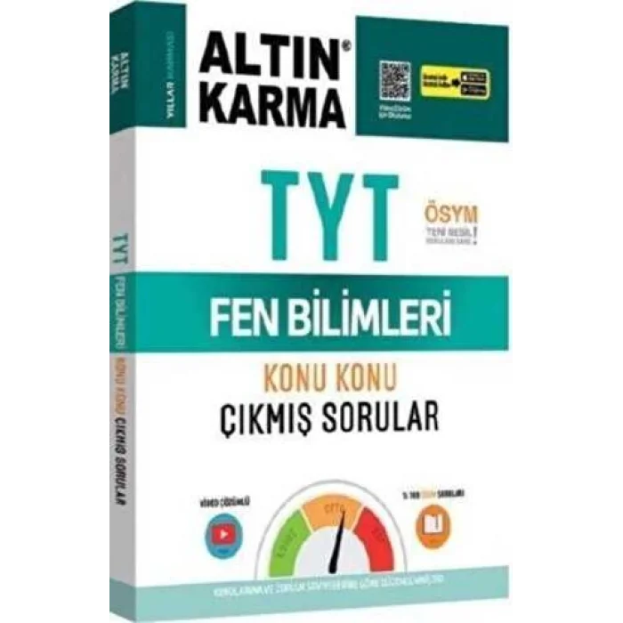 Altın Karma Yayınları TYT Fen Bilimleri Fizik - Kimya - Biyoloji Konu Konu Çıkmış Sorular