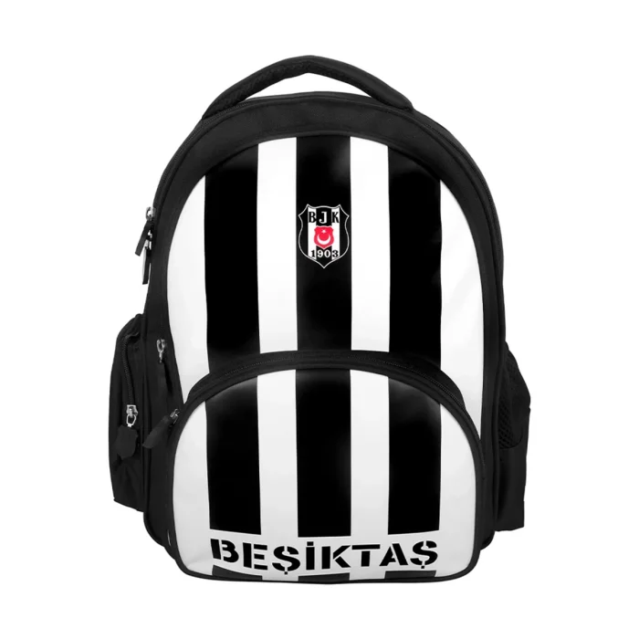 Beşiktaş Lisanslı Çubuk Desenli Me Okul Çantası