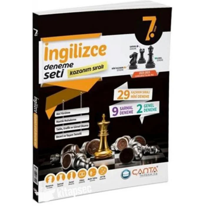 Çanta Yayınları 7. Sınıf İngilizce Kazanım Sıralı Deneme Seti