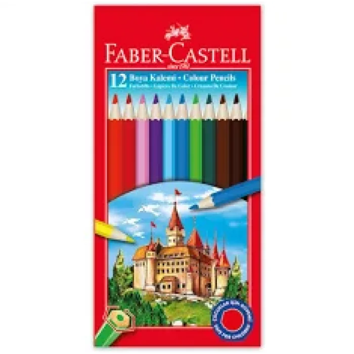 FABER CASTELL 12 Lİ KARTON KURU BOYA