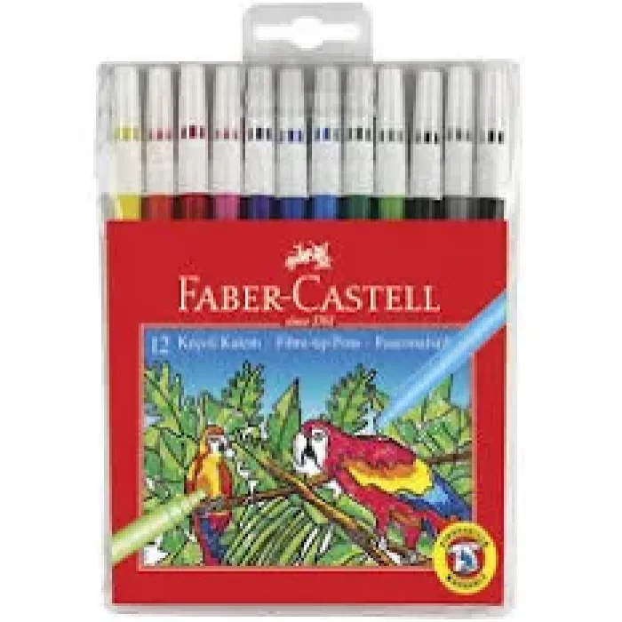 FABER CASTELL 12 Lİ KEÇELİ KALEM